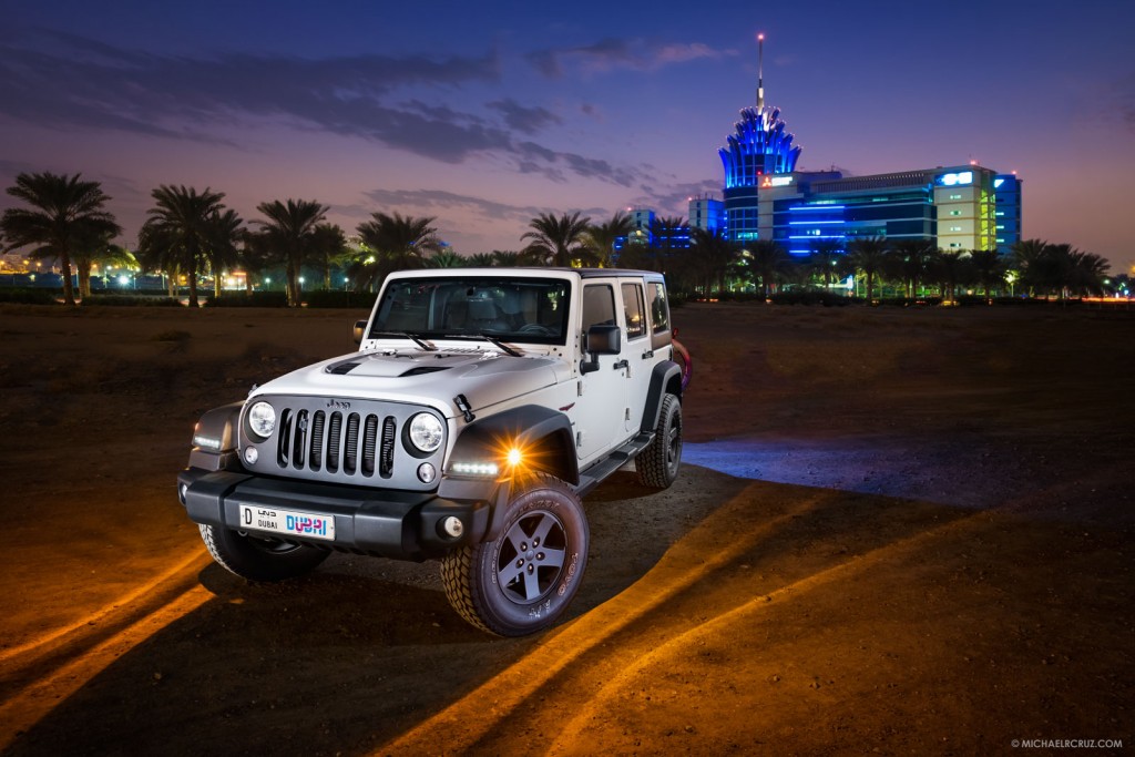 Jeep Wrangler Dubai, UAE, Automotive Photographer Michael R. Cruz