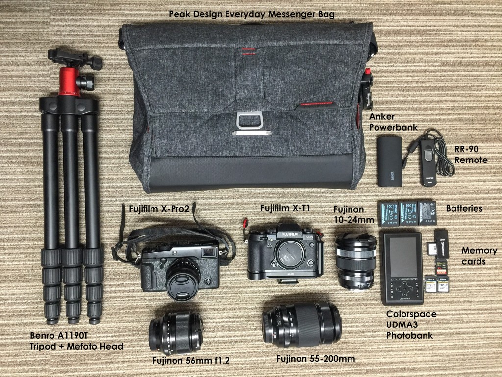 Travel Kit Michael R. Cruz Dubai Photographer